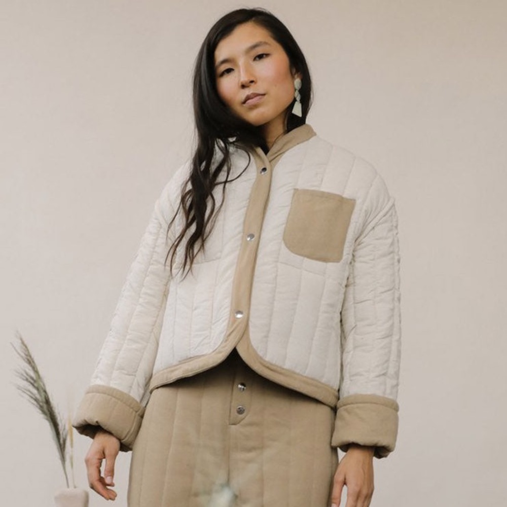 🌷traded🌷Kordal • Reversible Cropped Quilted Jacket